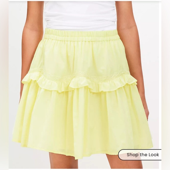 Yellow Ruffle Skirt - Picture 2 of 3